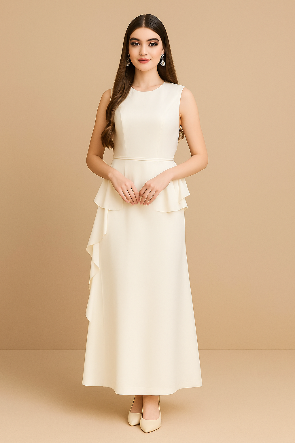 Long white dress